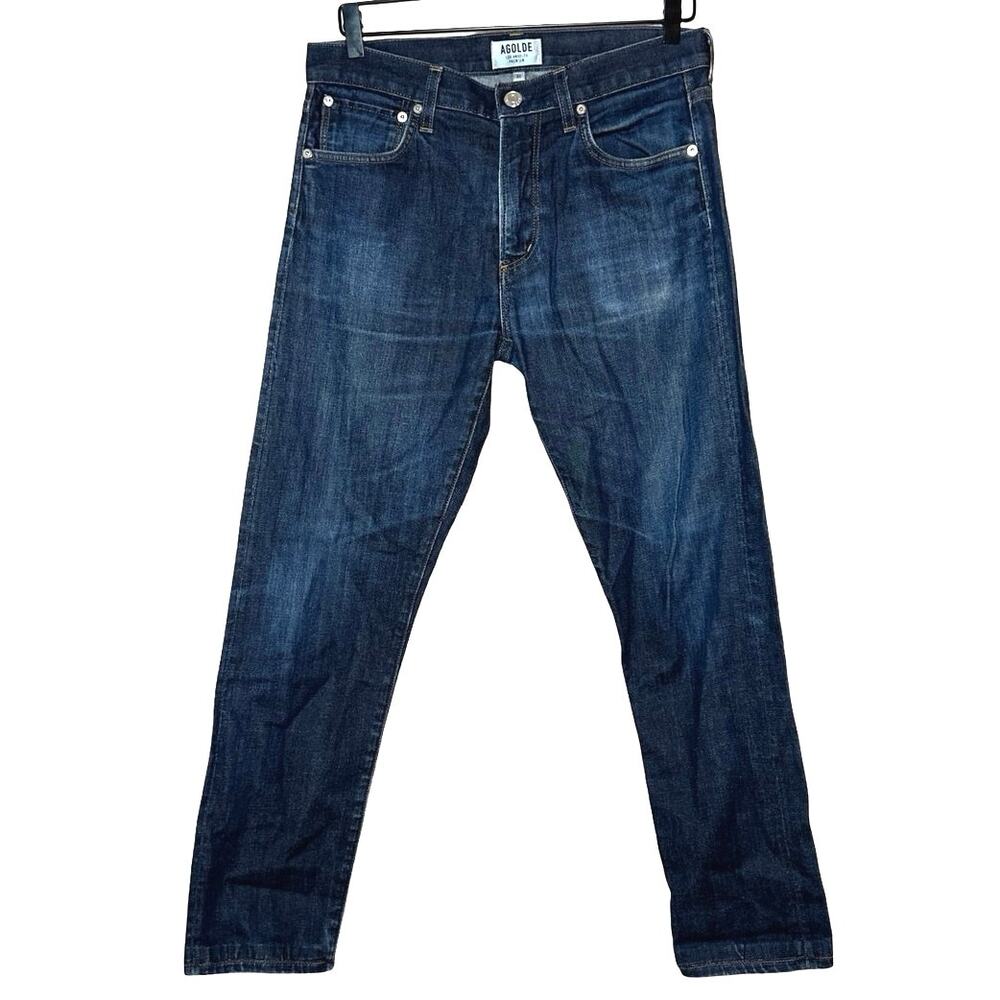 Agolde Women's 31 Straight Leg Jeans - Dark Blue